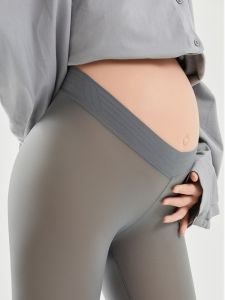 กางเกงโยคะสำหรับตั้งครรภ์เอวต่ำ กางเกงขายาว ทรงสลิมฟิต ระบายอากาศได้ดี ดูดซับเหงื่อ แห้งเร็ว ยืดหยุ่นสูง กางเกงขายาวสำหรับออกกำลังกาย