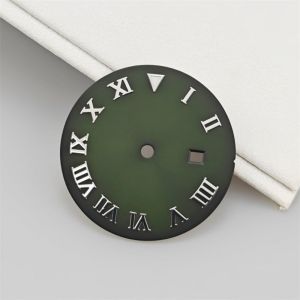 24.2MM Watch Dial NH05 Arabic Scale Surface Watch Accessories Green Luminous Faces for NH05 /NH06 Movement for 31mm Case