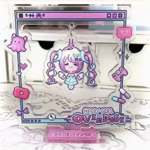 Swing Acrylic Stand Sign Needy Girl Overdose Cartoon Desktop Ornaments Decorate Student Anchor Model Toys Figure Birthday Gift
