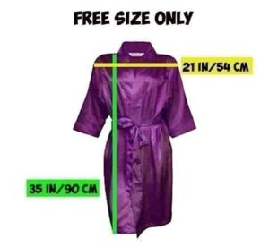 Silk robe with embroidery designs. Embroidery custumize