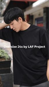 LAF Project - Kaos Oversize Pria Polos Bahan Tebal 24s