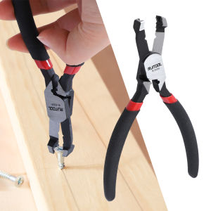 5.9 Screw Remover Pliers High Carbon Steel Extraction Pliers Unique Non-Slip Jaws Combination Pliers with Glue Coated Handle