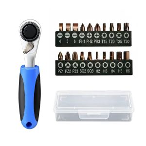 Bộ Tua Vít Mini Ratchet Nhỏ Gọn Di Động Đa Năng Thép Chrome-Vanadi Cho Xe Đạp Thiết Bị Gia Dụng DIY Bộ Dụng Cụ Sửa Chữa