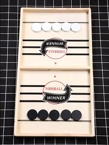 [FOFO] Wooden Sling puck Board Game Bouncing Hockey Fast Sling Puck Super Winner foosball table Childrens