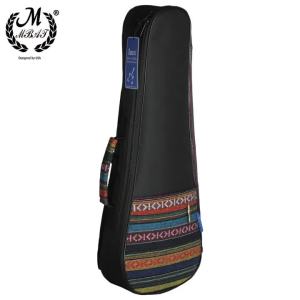 M MBAT 21-Inch Đàn Ukulele Túi Oxford Chống Thấm Nước Ba Lô Mềm Mại Làm Dày Vải Cotton Dây Hộp Đựng Nhạc Cụ Màu Đen Phong Cách Dân Gian