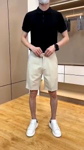 Quần short nam GOZIN.STORE chất vải vitex bản cạp nhọn cách điệu dáng thể thao lửng quần sóc nam mã 4