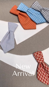 👔🎗เนคไท น้องแมวน้องหมา ปลอกคอ รุ่น necktie ลายและสีสวย น้องใส่แล้วหล่อมาก ทำจากผ้า cotton🧡พร้อมส่ง🧡