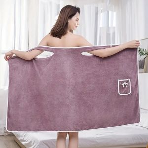 Womens Bath Towels Girls Wearable Fast Drying Bathing Beach Spa Bathrobes Wash Clothing Shower Bath And Gym Towel