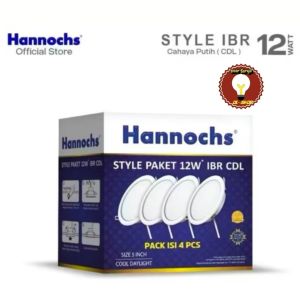 Hannochs Downlight Panel Slim Tipis Bulat IBR Hannochs STYLE PAKET ISI 4Pcs Lampu LED 5w Putih ORIGINAL
