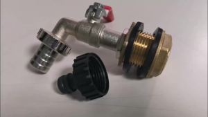 Brass Thread Flange Alloy Faucet Set Comes With 16mm Plastic Nipple Quick Connect Water Tank Water Bucket Faucet As a Gift