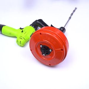 งูเหล็กทะลวงท่อตัน 10เมตร สว่านมือไฟฟ้า ออกแบบสวยงาน ทนทาน ง่ายต่อการจัดเก็บ เครื่องขุดลอกท่อระบายน้ำ