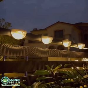 Đèn bán nguyệt gắn tường năng lượng mặt trời hình | chống nước