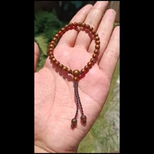 Gelang Akar Bahar Tali Arus Serat Emas Butiran 6 Dim