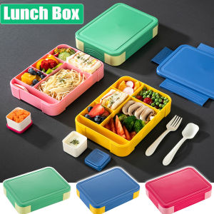 Childrens and Students Lunch Boxes Sealed In Compartments Fruit Boxes Salad Boxes Work Microwave Heating Bento Boxes