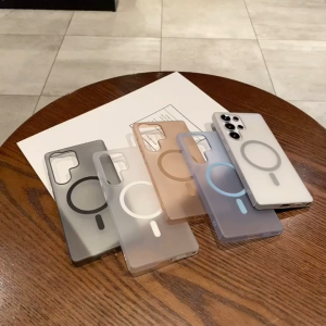 [FN] เคสโทรศัพท์มือถือ Magsafe แบบใส ป้องกันกระแทก พร้อมช่องใส่สายชาร์จ สำหรับ ซัมซุง   S25 Ultra S23 S24 S21FE S22 Plus S21 Ultra  S25 Edge