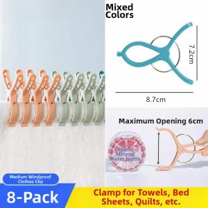 Defasilk | Windproof Multi-Function Clothes Drying Clips 30 Pack with Storage Basket