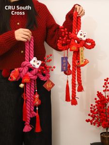 New Year Decoration Hanging Ornament Horse Year Moving into a New Home Entrance Door Handle Decorative Accessories