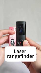 Laser Distance Meter Mini Handheld 0-80Mfor Measuring Distance Area Volume Laser Measurement ToolsM/In/Ft/In+Ft Units Switching Backlit LCD and Pythagorean Mode  Portable Type C charging Distance Measuring Meter