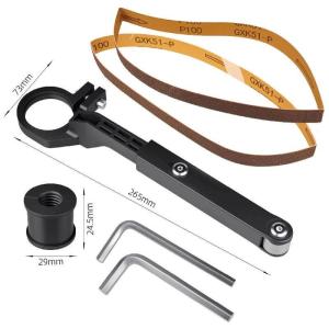 New 1 Set Angle Grinder Modified Sand Belt Grinder Sand Belt Machine Sander Converter For Angle Grinder Polishing Tools