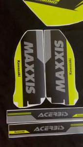 Decal New Dtracker motif hitam hijau stabilo D-A4-288