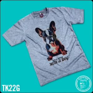 เสื้อยืดคอกลมแขนสั้น ผ้าTK พิมพ์ระบบ Sublimation นุ่ม สวมใส่ สบาย ระบายอากาศไม่ร้อน ( รหัสสินค้า TK 22 )