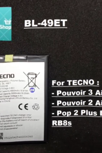 BL-49ET  BATERAI BATRE HP INFINIX TECNO POUVOIR 3 AIR LC6  / 2 AIR LB6 / POP 2 PLUS BA2 RB8S BL49ET