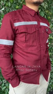 Kemeja Safety Panjang model MTac lengan Panjang / Baju RESKRIM Tangan Panjang / Kemeja M Tac Terbaru / Kemeja Lapangan