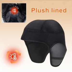 Winter Electric Motorcycle Helmet Liner Warm Beanie Padded Ear Protection Head Cover Motorbike Helmet Liner Cycling Equipment