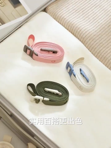 Dây phơi quần áo di động có thể điều chỉnh - Dây phơi quần áo ngoài trời không cần khoan Dây phơi quần áo du lịch thích hợp để cất giữ trong nhà/ngoài trời.