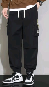 Celana Pria Panjang Olahraga Multi-saku Overall Casual Sporty Fashion Pants Celana Panjang Jogger Cargo Terbaru Asli Real Pick untuk Wanita Dan Pria