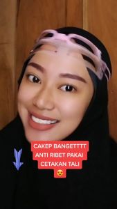 Cetakan Alis Tali Karet Isi 12 Pcs Untuk Eyebrow dan Pensil Alis Praktis