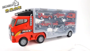 Kids Truck Carry Case Mini Alloy Engineering Vehicle Model Car Toys for Kid Toy Truck Boy Gift