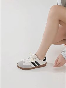 White Sepatu Wanita Sport Cewek Korean Style Kekinian Kets Fashion Rubber Chunky Shoes for Women Sapatos Casual Import Sneakers