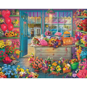 Colorful Flower Shop Adult paper Puzzle 500/1000/1200/2000PCS Jigsaw Puzzle for Gameroom Bedroom Livingroom Party Birthday Gift