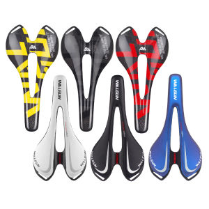 Full Carbon Fiber Bike Saddle Ultralight Hollow Breathable Bicycle Seat for Road MTB Mountain Bike Oval Rails 7x9mm