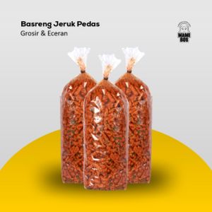 Basreng Pedas Daun Jeruk Kemasan 1 Kg  Rasa Terenak Harga Termurah Kualitas Premium Bisa COD I Camilan Mami Bos