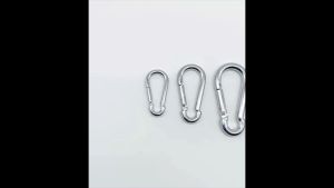 ข้อต่อโซ่ คาราบิเนอร์ (หนา 3456 มิล) ตะขอแขวน พวงกุญแจ โซ่หมา สแนปลิงค์ ควิกลิงค์ ตัวต่อโซ่ วัสดุทำจากเหล็ก ชุบซิงค์ ***พร้อมส่ง***