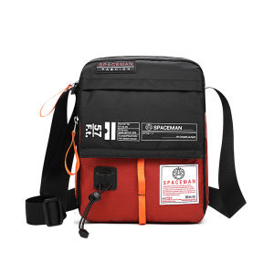 spaceman | Túi đeo chéo vải Oxford thường ngày cho nam Túi đeo vai đơn đi làm Túi vải canvas nhẹ Túi du lịch nhỏ cho sinh viên đại học