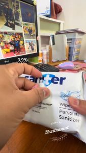 Saniter Personal Wipes 50s: Tissue Basah Antiseptik
