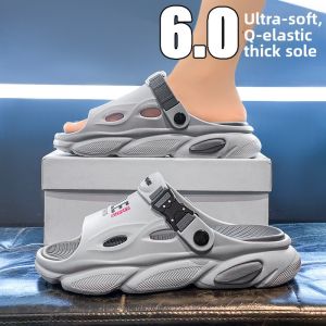 Mens Summer Sandals 2025 New Style Outdoor Wear Anti-slip Soft Bottom Driving Large Size Sports Beach Water Beach Slippers