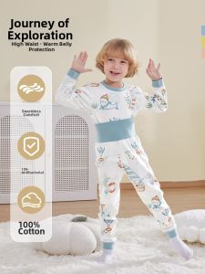 Usbettas | Warm Cotton High Waist Protect Belly Childrens Underwear