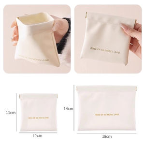Amoki【Ready in Stock】 Cosmetics Storage Bag Automatic Closure Portable Makeup Bag Multipurpose