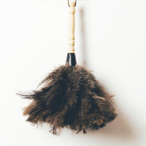 No.48 General Store Dusting Brush Feather Duster Non-Shedding Japanese Style for Home And Car Use round Head Shape for Living Room And Study Dusting