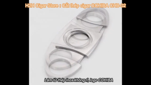 Cắt Cigar dao xì gà lưỡi thép ring 60 sang trọng - Hàng VIP