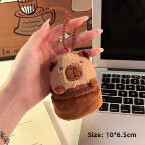 Capabala Creative Wallet Cute Kids Portable Headset Pannier Bag Female Plush Doll Panda Bag Ornaments