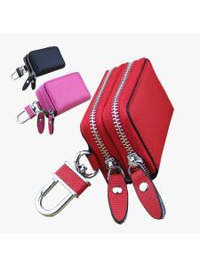 FENGHONGTAO | Vỏ Đựng Chìa Khóa Ô Tô Da Hai Lớp Có Zip