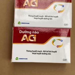 Bổ não hoạt huyết dưỡng não chống chóng mặt cải thiện trí nhớ AGI (Hộp 3 vỉ x10 viên)