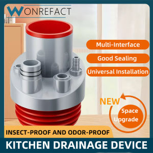 Kitchen Pipe Drainpipe Connector Kitchen Water Purifier Dishwasher Drainpipe Connector Multi-port Drainpipe Odor-proof and Insect-proof