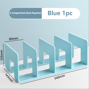 Acrylic Bookstand Transparent Student Desktop Storage Bookstand Book Holder Desk Office Stationery Storage Bookshelf