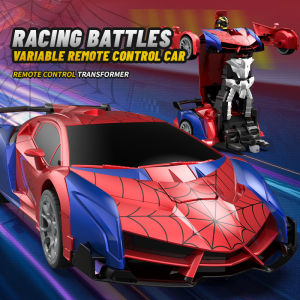 2.4G Remote Control Transforming Car RC Car Spider One Click Transformation Robot Childrens Toy Car Electric Remote Control Car